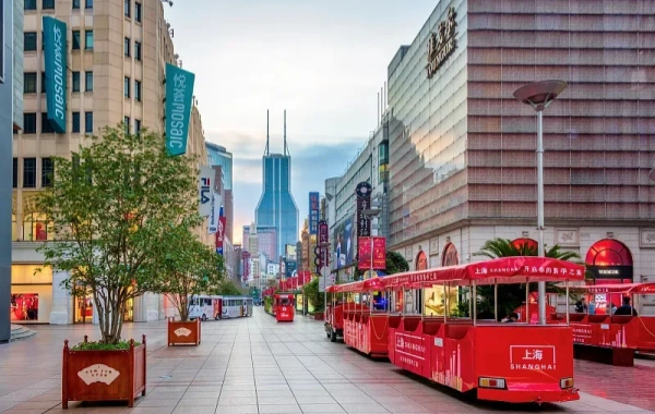 Nanjing Road Rue piétonne: De la 
