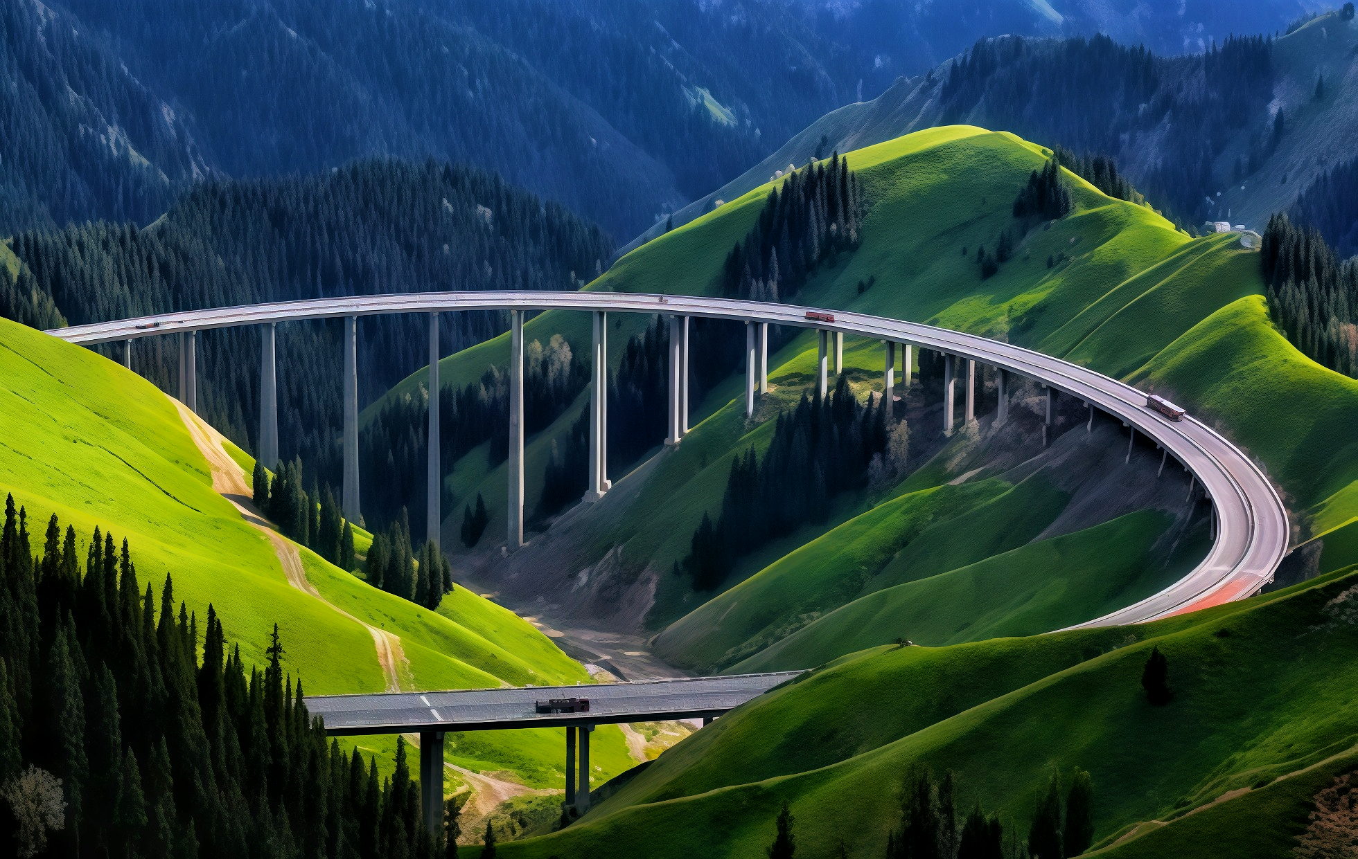 - Oui. La poésie du Tianshan, La peinture de la route de la soie — Une ode intemporelle à un pont et un canyon