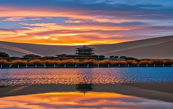 Mingsha Mountain & Crescent Printemps: Un voyage vers une route de la soie millénaire Où le sable et l'eau coexistent