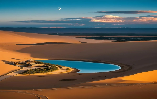 Mingsha Mountain & Crescent Printemps: Un voyage vers une route de la soie millénaire Où le sable et l'eau coexistent-4
