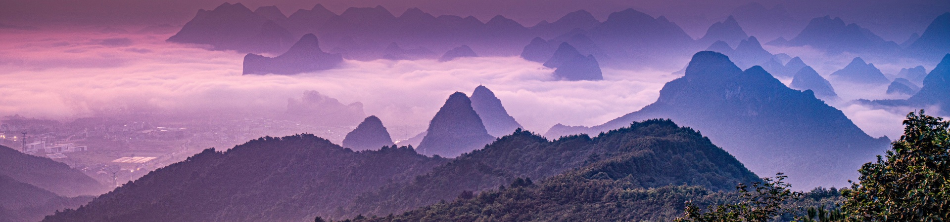 Paysage de la Chine Visite