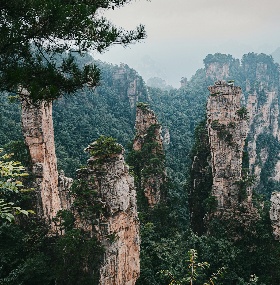 Forêt de Zhangjiajie Montagne Tianmen