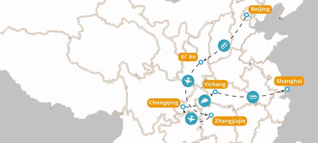China Wonder Tours  Map