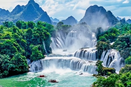 Paysage de la Chine Visite