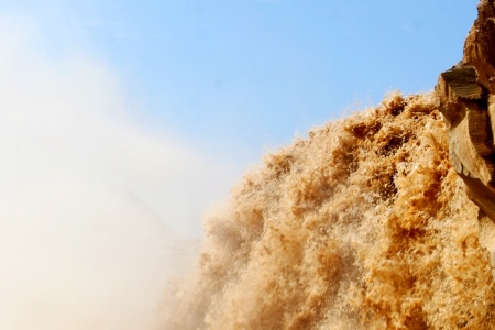 Visite de la ville antique et de la chute d'eau à Shanxi
